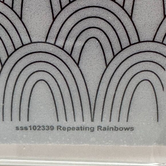Simon Says Stamp Repeating Rainbows 6x6 Cling Stamp SSS102339 USA Retired - Picture 3 of 12